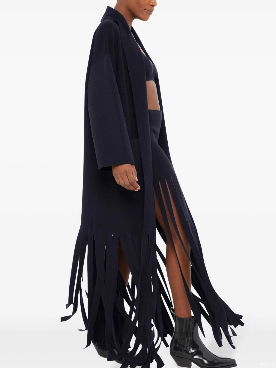Cheap Women coat belted fringed Alanui 0707